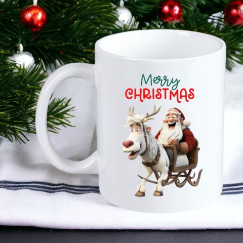 Kubek z nadrukiem prezent na mikołajki święta Boże Narodzenie