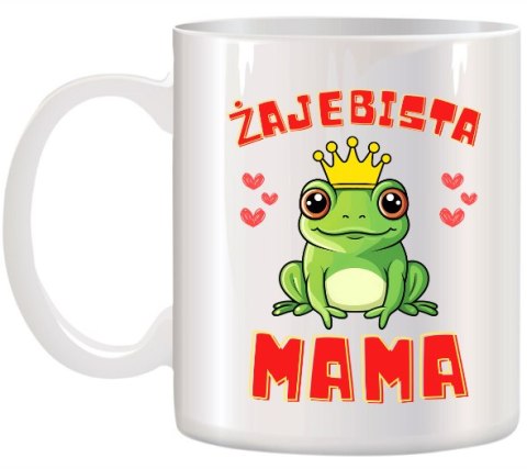 Kubek z nadrukiem śmieszny prezent dla mamy urodziny imieniny Dzień Matki