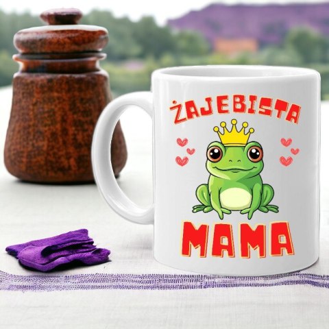 Kubek z nadrukiem śmieszny prezent dla mamy urodziny imieniny Dzień Matki