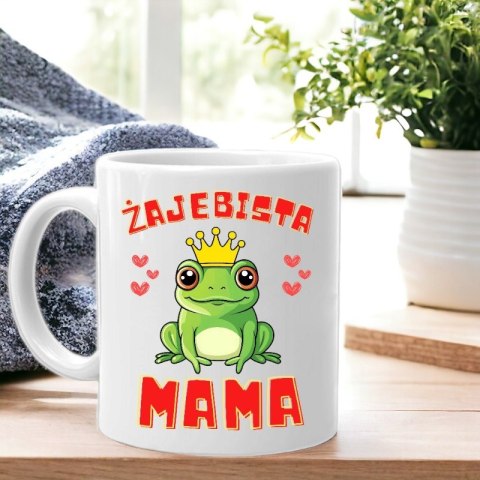 Kubek z nadrukiem śmieszny prezent dla mamy urodziny imieniny Dzień Matki