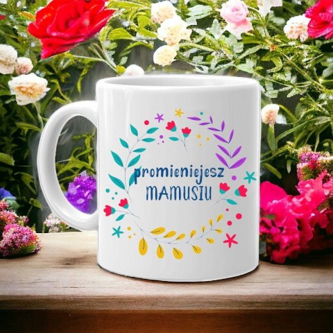 Kubek z nadrukiem śmieszny prezent dla mamy urodziny imieniny Dzień Matki