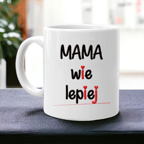 Kubek z nadrukiem śmieszny prezent dla mamy urodziny imieniny Dzień Matki