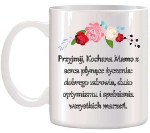 Kubek z nadrukiem śmieszny prezent dla mamy urodziny imieniny Dzień Matki