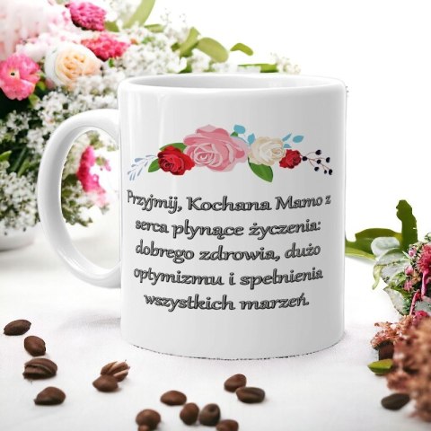 Kubek z nadrukiem śmieszny prezent dla mamy urodziny imieniny Dzień Matki