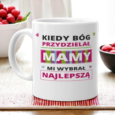 Kubek z nadrukiem śmieszny prezent dla mamy urodziny imieniny Dzień Matki