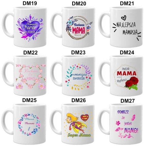 Kubek z nadrukiem śmieszny prezent dla mamy urodziny imieniny Dzień Matki