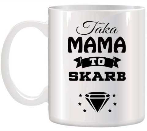 Kubek z nadrukiem śmieszny prezent dla mamy urodziny imieniny Dzień Matki