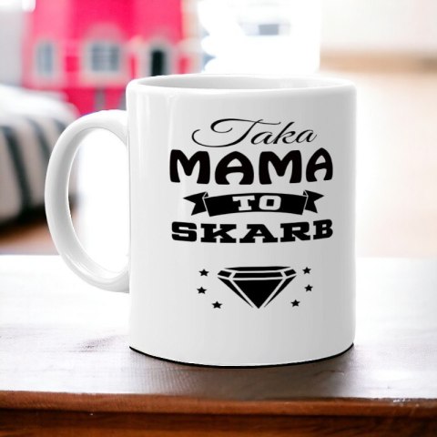 Kubek z nadrukiem śmieszny prezent dla mamy urodziny imieniny Dzień Matki