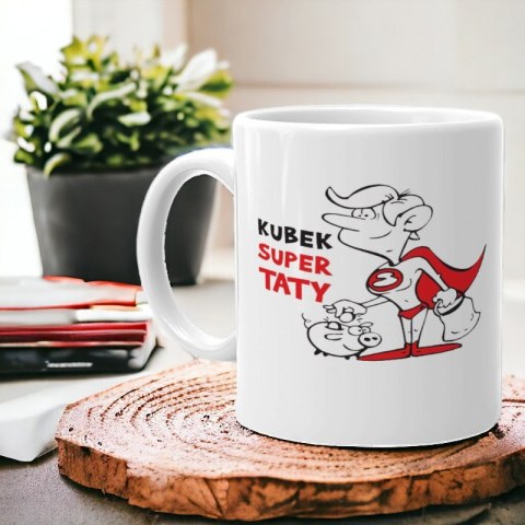 Kubek z nadrukiem śmieszny prezent dla taty urodziny imieniny Dzień Ojca