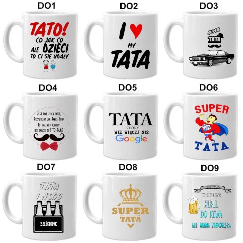 Kubek z nadrukiem śmieszny prezent dla taty urodziny imieniny Dzień Ojca