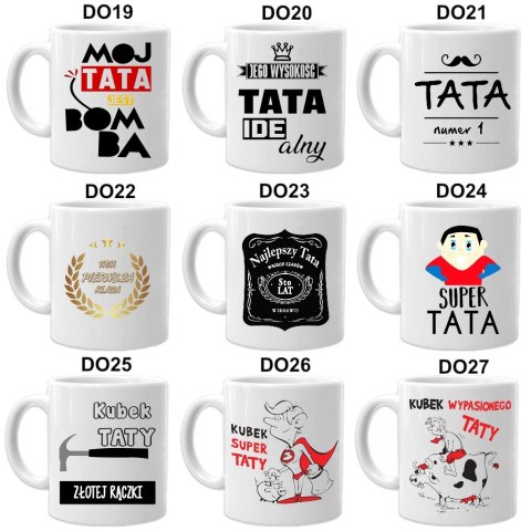 Kubek z nadrukiem śmieszny prezent dla taty urodziny imieniny Dzień Ojca
