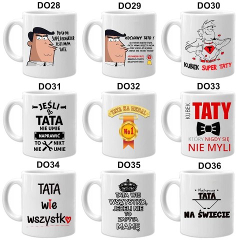 Kubek z nadrukiem śmieszny prezent dla taty urodziny imieniny Dzień Ojca