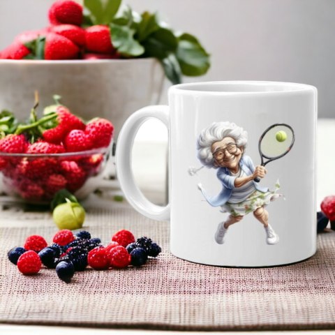 Kubek z nadrukiem śmieszny prezent Dzień Babci urodziny imieniny babcia