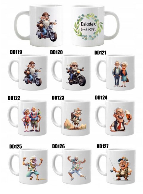 Kubek z nadrukiem śmieszny prezent Dzień Dziadka urodziny imieniny dziadek