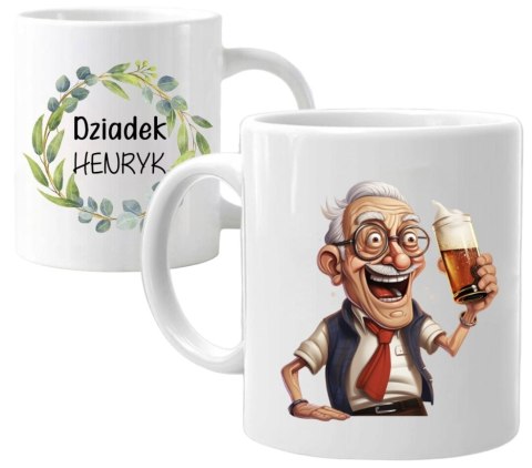 Kubek z nadrukiem śmieszny prezent Dzień Dziadka urodziny imieniny dziadek