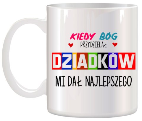 Kubek z nadrukiem śmieszny prezent Dzień Dziadka urodziny imieniny dziadek