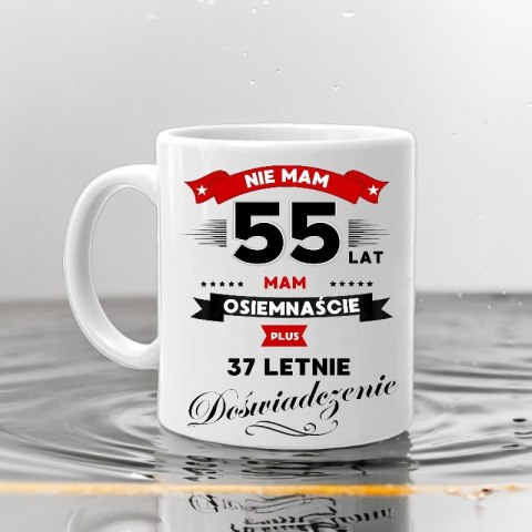 Kubek z nadrukiem śmieszny prezent na 55 urodziny oryginalny upominek