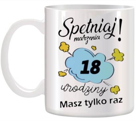 Kubek z nadrukiem śmieszny prezent na urodziny różne wzory