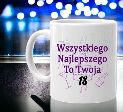 Kubek z nadrukiem śmieszny prezent na urodziny różne wzory