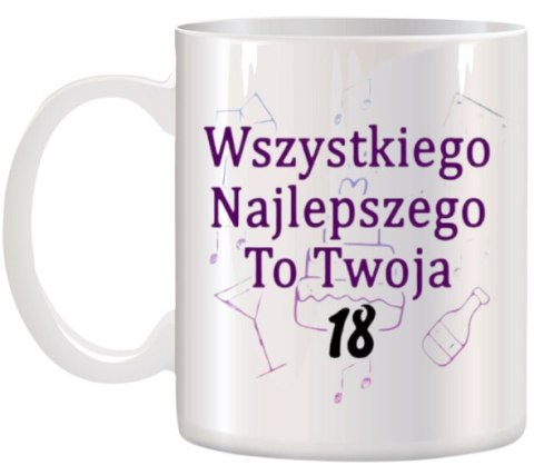 Kubek z nadrukiem śmieszny prezent na urodziny różne wzory