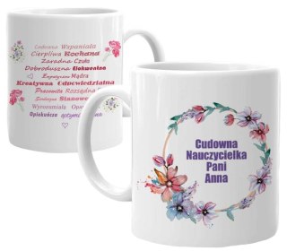 KUBEK PREZENT DZIEŃ NAUCZYCIELA WYCHOWAWCY NAUCZYCIELKI Z IMIENIEM #