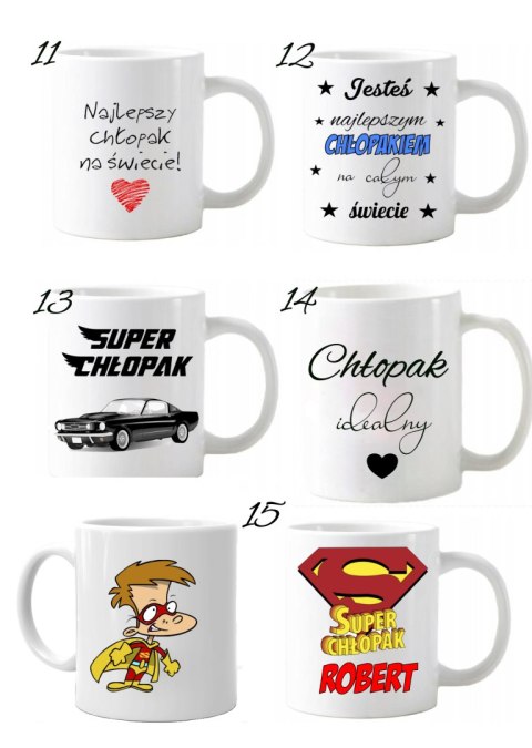 Kubek z nadrukiem imię prezent Dzień chłopaka kolegi urodziny imieniny