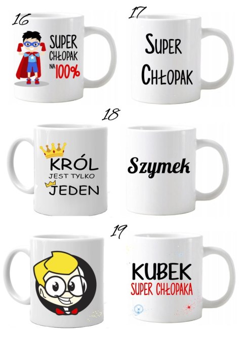 Kubek z nadrukiem imię prezent Dzień chłopaka kolegi urodziny imieniny