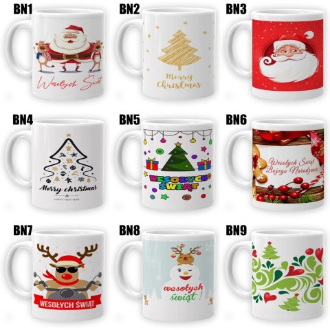 Kubek z nadrukiem prezent na mikołajki święta Boże Narodzenie