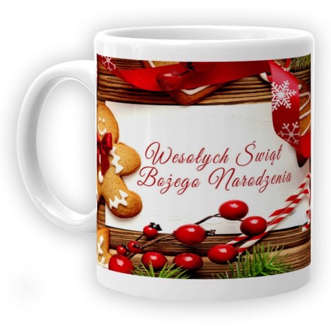 Kubek z nadrukiem prezent na mikołajki święta Boże Narodzenie