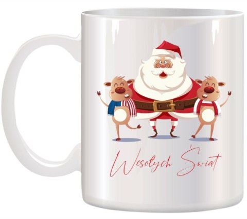 Kubek z nadrukiem prezent na mikołajki święta Boże Narodzenie