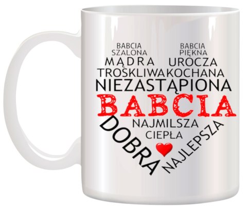 Kubek z nadrukiem śmieszny prezent Dzień Babci urodziny imieniny babcia