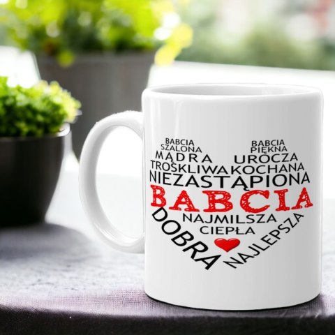 Kubek z nadrukiem śmieszny prezent Dzień Babci urodziny imieniny babcia