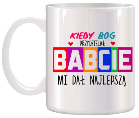 Kubek z nadrukiem śmieszny prezent Dzień Babci urodziny imieniny babcia