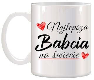 KUBEK Z NADRUKIEM ŚMIESZNY PREZENT DZIEŃ BABCI URODZINY IMIENINY BABCIA
