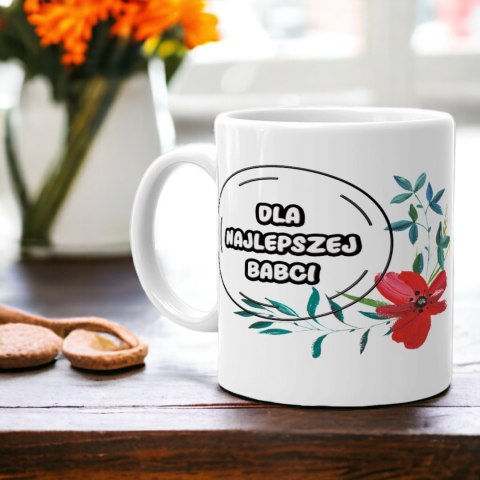 Kubek z nadrukiem śmieszny prezent Dzień Babci urodziny imieniny babcia