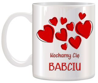 KUBEK Z NADRUKIEM ŚMIESZNY PREZENT DZIEŃ BABCI URODZINY IMIENINY BABCIA
