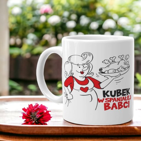 Kubek z nadrukiem śmieszny prezent Dzień Babci urodziny imieniny babcia