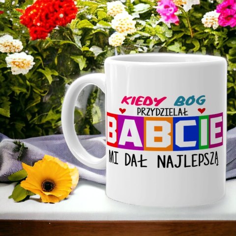 Kubek z nadrukiem śmieszny prezent Dzień Babci urodziny imieniny babcia