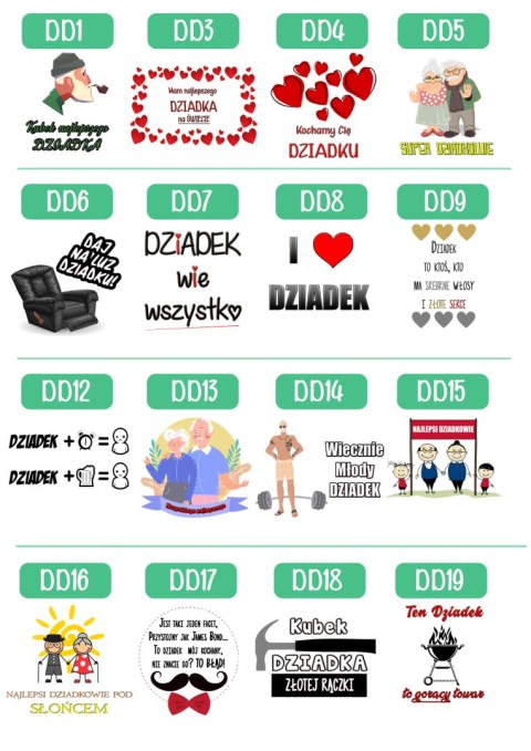 Kubek z nadrukiem śmieszny prezent Dzień Dziadka urodziny imieniny dziadek