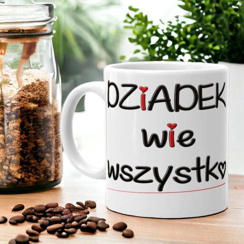 Kubek z nadrukiem śmieszny prezent Dzień Dziadka urodziny imieniny dziadek