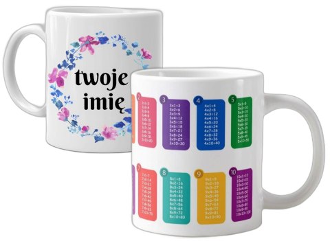 KUBEK Z TABLICZKĄ MNOŻENIA IMIĘ DZIECKA EDUKACYJNY NA PREZENT RÓŻNE WZORY # KUBEK Z TABLICZKĄ MNOŻENIA IMIĘ DZIECKA EDUKACYJNY NA PREZENT RÓŻNE WZORY #
