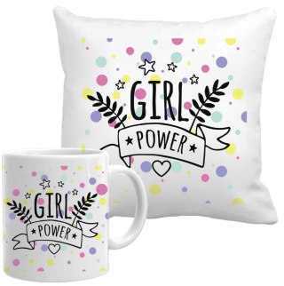 PODUSZKA I KUBEK PREZENT DZIEŃ KOBIET DLA KOLEŻANKI DZIEWCZYNY MAMY WZORY