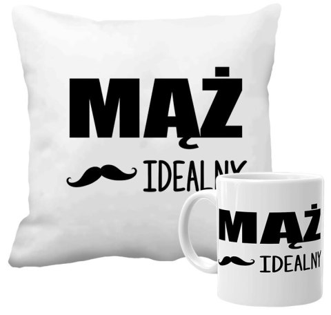 Poduszka i kubek prezent Walentynki dla dziewczyny chłopaka żony męża wzory