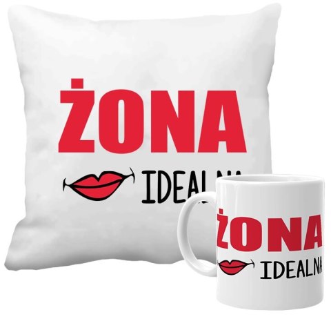 Poduszka i kubek prezent Walentynki dla dziewczyny chłopaka żony męża wzory