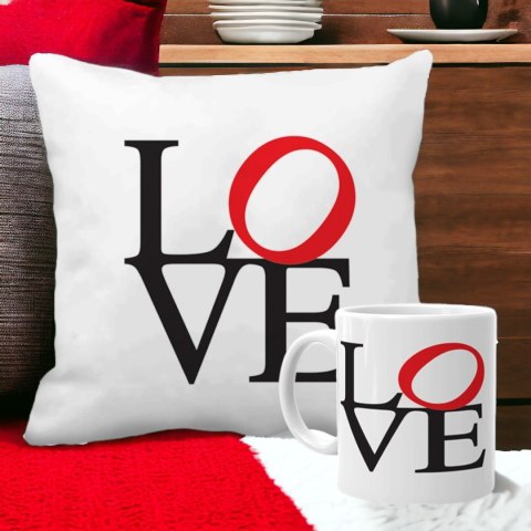 Poduszka i kubek prezent Walentynki dla dziewczyny chłopaka żony męża wzory