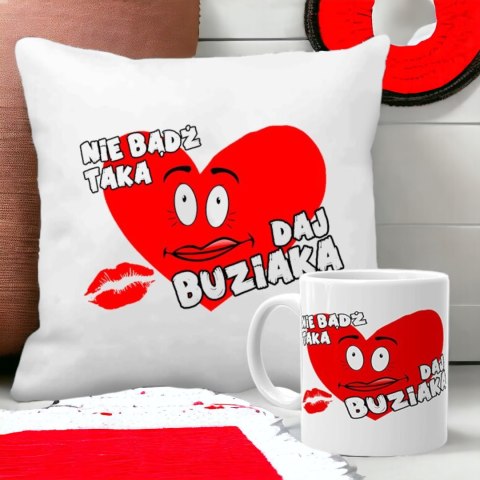 Poduszka i kubek prezent Walentynki dla dziewczyny chłopaka żony męża wzory