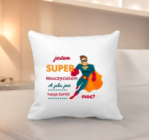 Poduszka i kubek śmieszny prezent Dzień nauczyciela wychowawcy