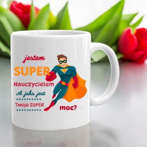 Poduszka i kubek śmieszny prezent Dzień nauczyciela wychowawcy