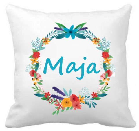 Poduszka z imieniem dziecka dla chłopca dziewczynki do przedszkola wzory