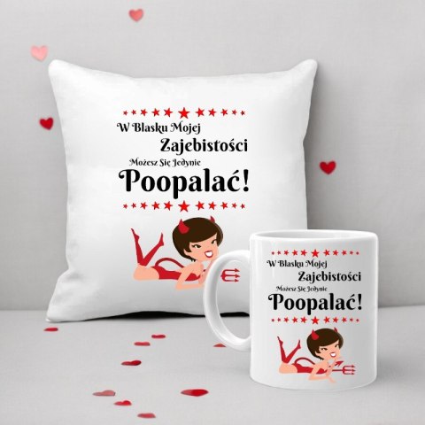 Poduszka kubek śmieszny prezent urodziny imieniny koleżanki dziewczyny box